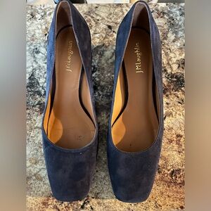 J McLaughlin Casey Navy Suede Low Pumps Shoes